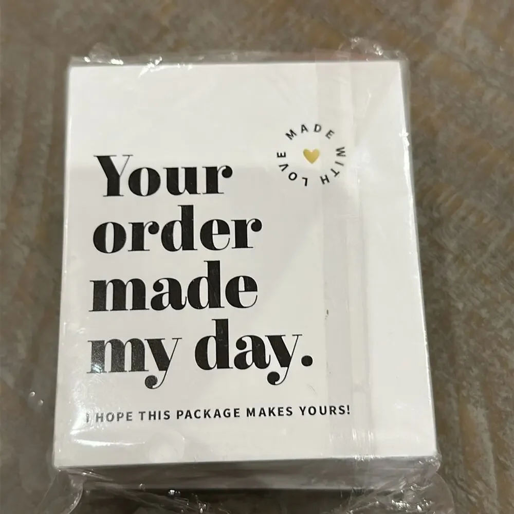 100 Thank You Cards Pack - Your Order Made My Day.